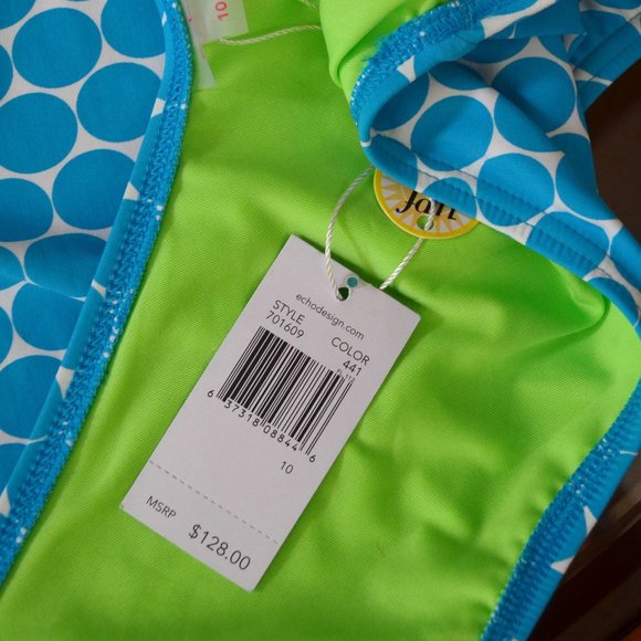 NEW! ECHO DESIGN Low Back 1-Piece Swimsuit - Picture 8 of 13